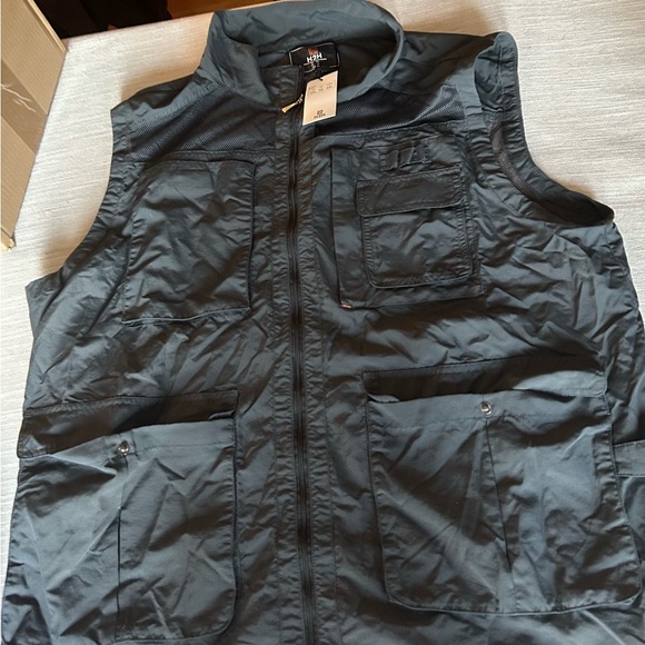 Men's Charcoal Grey Utility Vest size 3XL - Picture 3 of 12